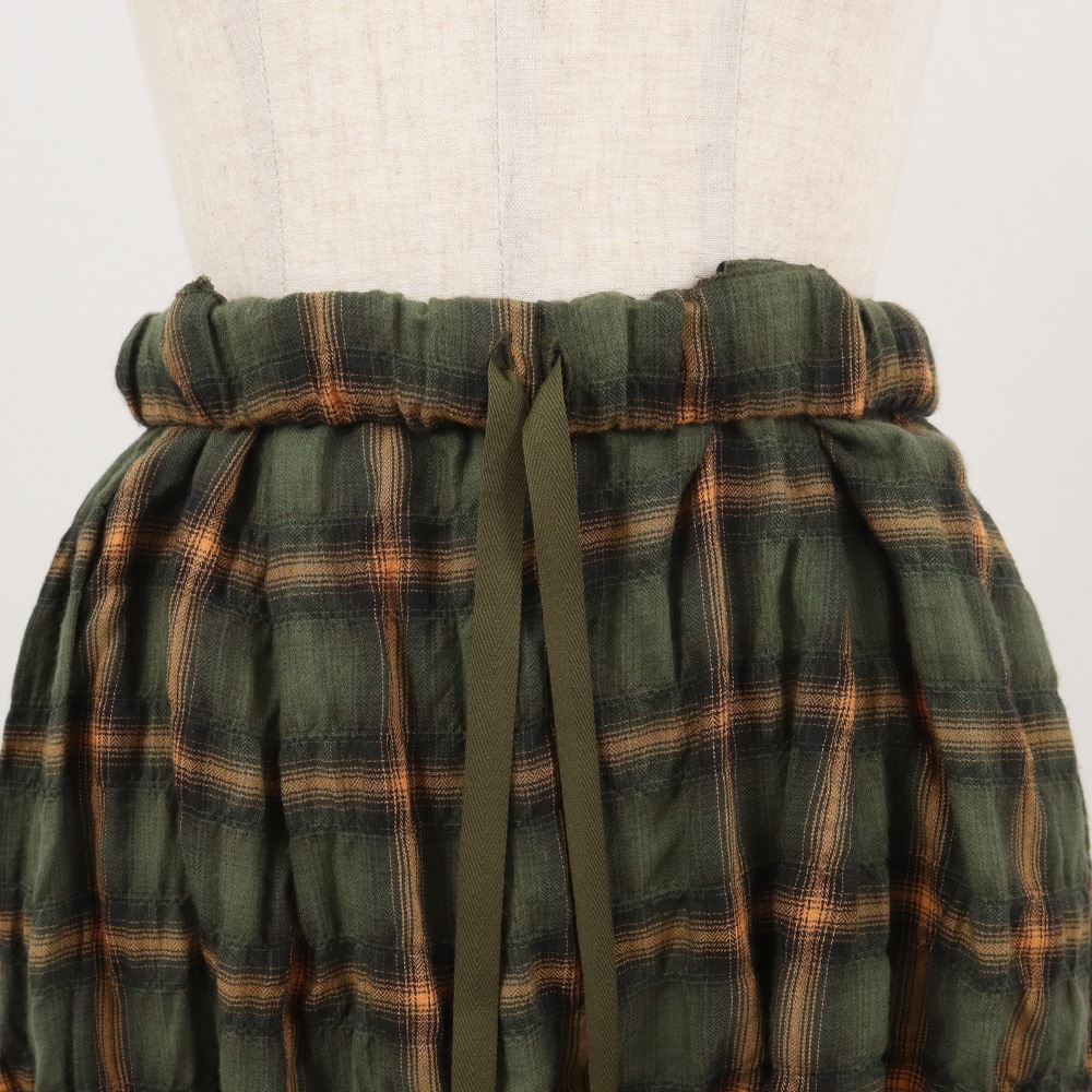 NARU(ナル) へリンボンシャーリングチェック スカート 666916