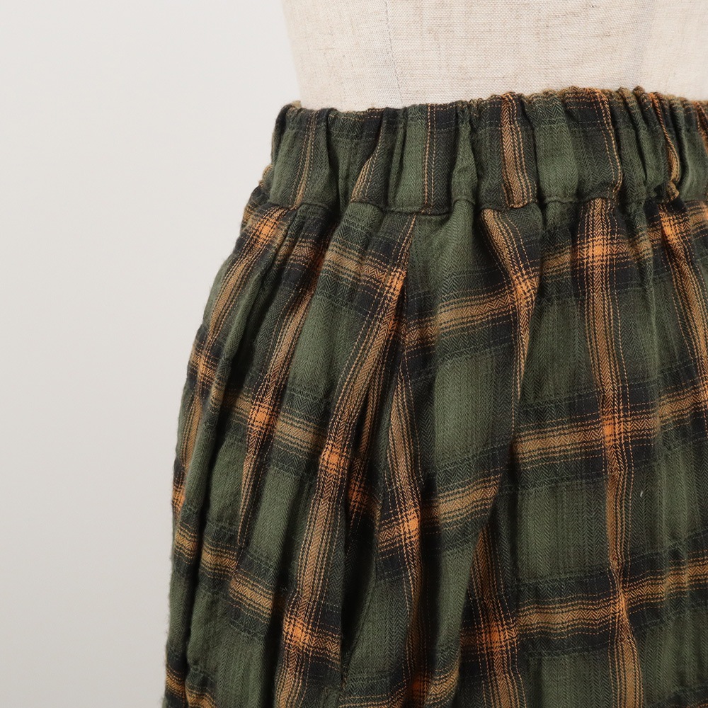 NARU(ナル) へリンボンシャーリングチェック スカート 666916