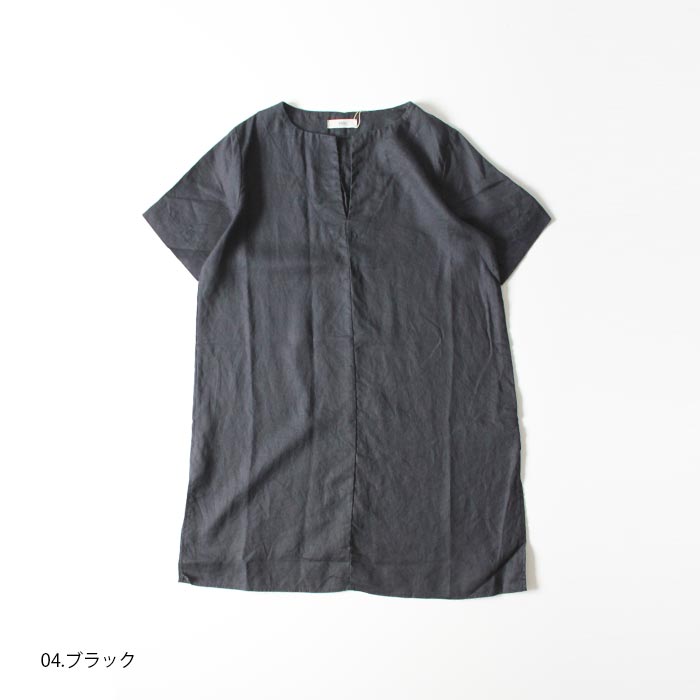 NARU(ナル) 病みつきになる涼しさ!シャリっと快適フレンチリネンロングチュニック 637826