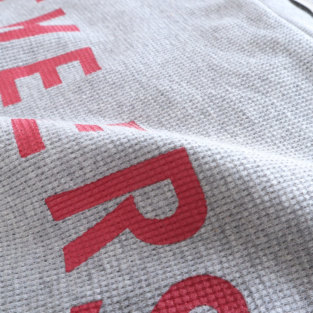 NARU(ナル) ラフィーコットンワッフル CHEERSプリントハウストレーナー 659010