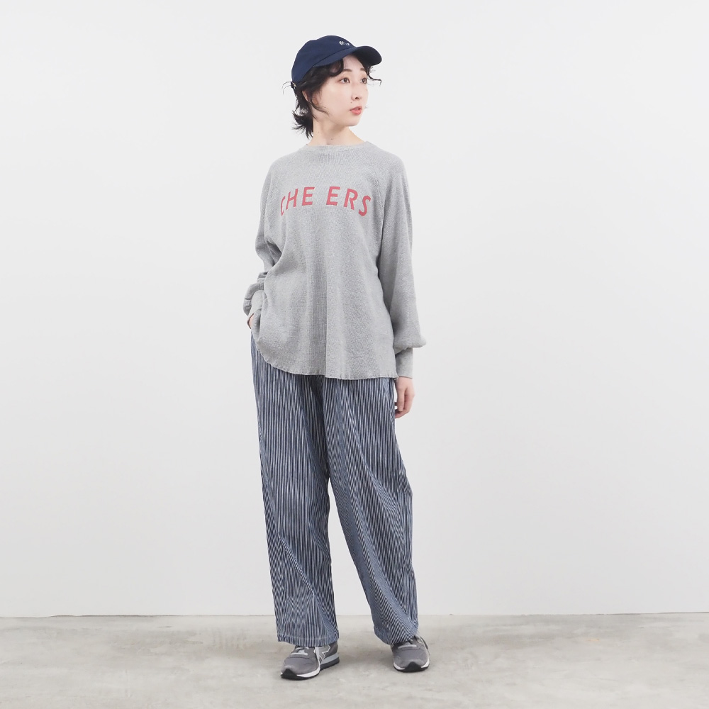 NARU(ナル) ラフィーコットンワッフル CHEERSプリントハウストレーナー 659010