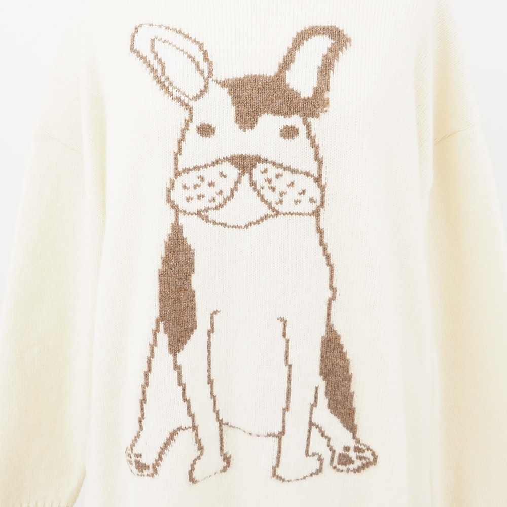 NARU(ナル) エアーヤーンコットン フレンチブルゆったりニット 666606