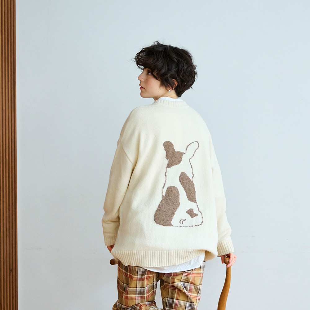 NARU(ナル) エアーヤーンコットン フレンチブルゆったりニット 666606