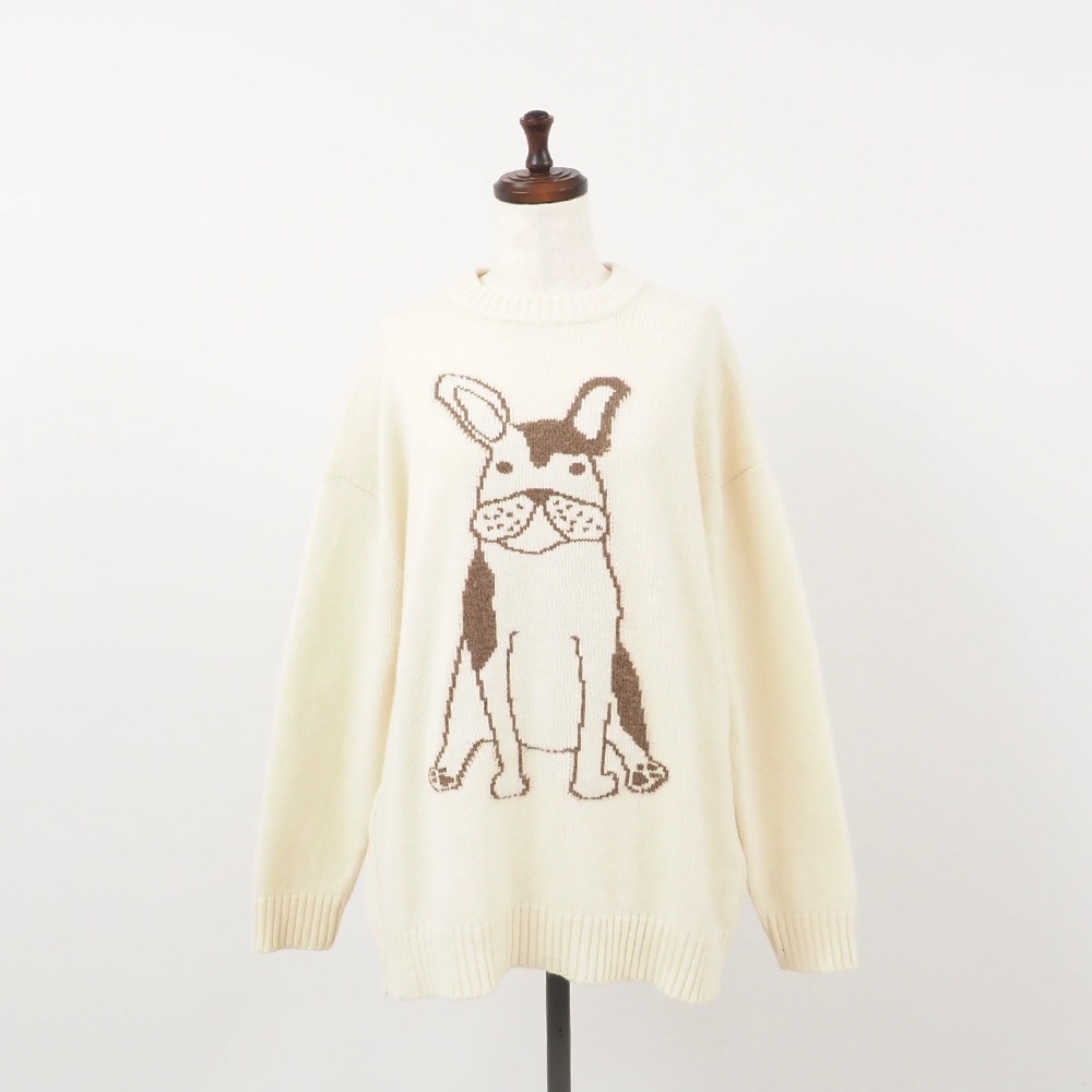 NARU(ナル) エアーヤーンコットン フレンチブルゆったりニット 666606