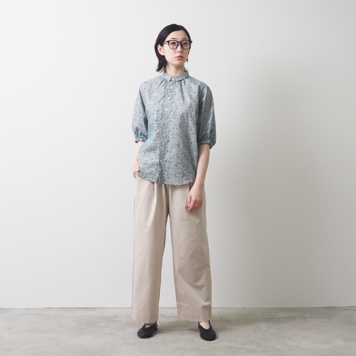 NARU(ナル) 60sローン花柄刺繍ターキーシャツ 654937 | all_items