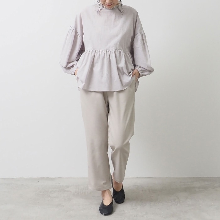 NARU(ナル) LANATEC-ECOツイルストレッチ ストレートパンツ 656916