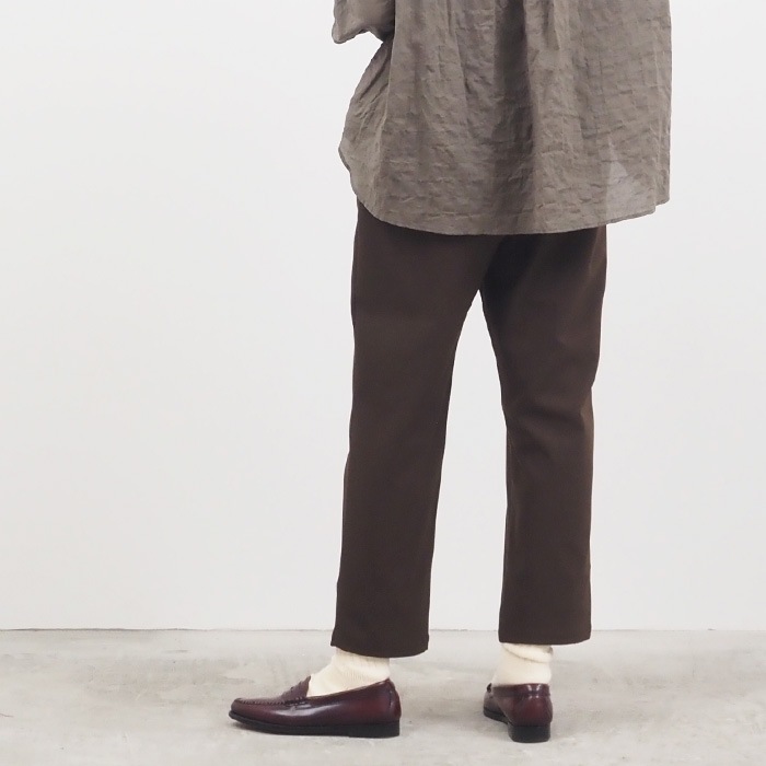 パンツ naru NARU(ナル) LANATEC-ECOツイルストレッチ ストレートパンツ