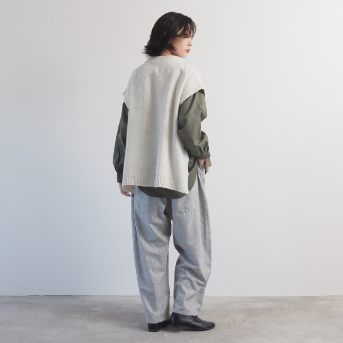 NARU(ナル) タスマニアラム ボックスニット 646611