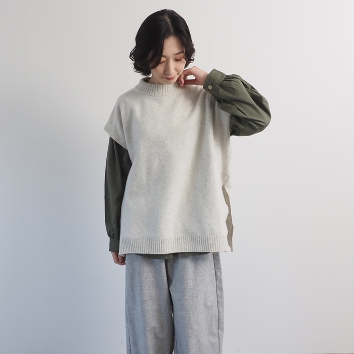 NARU(ナル) タスマニアラム ボックスニット 646611