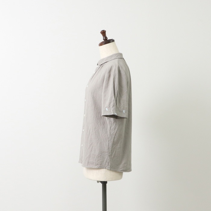 NARU(ナル) シーチングハンドワッシャー×十二支柄刺繍 ブラウス 655850