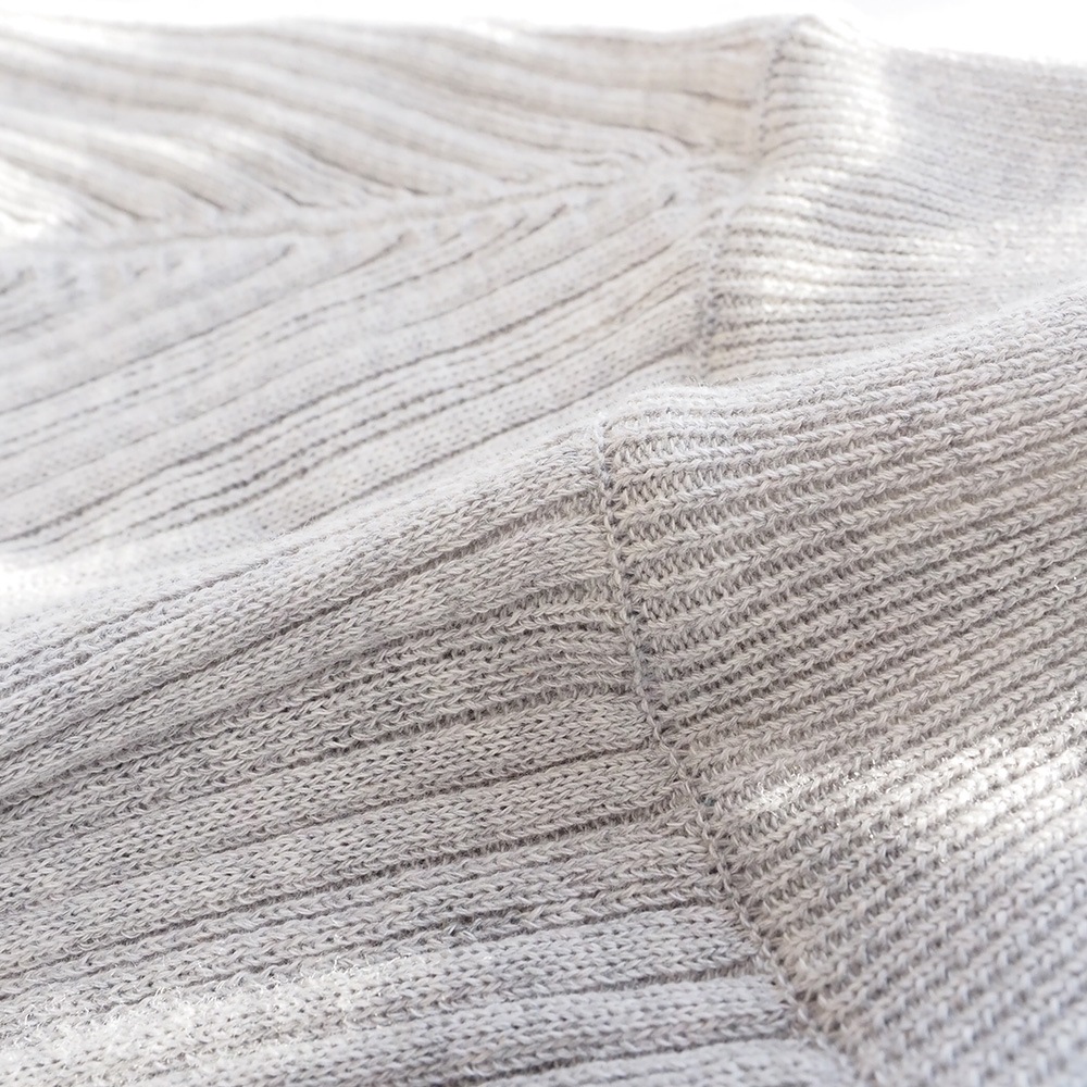 NARU(ナル) ランダムリブニット バイカラーハイネックニット 656707