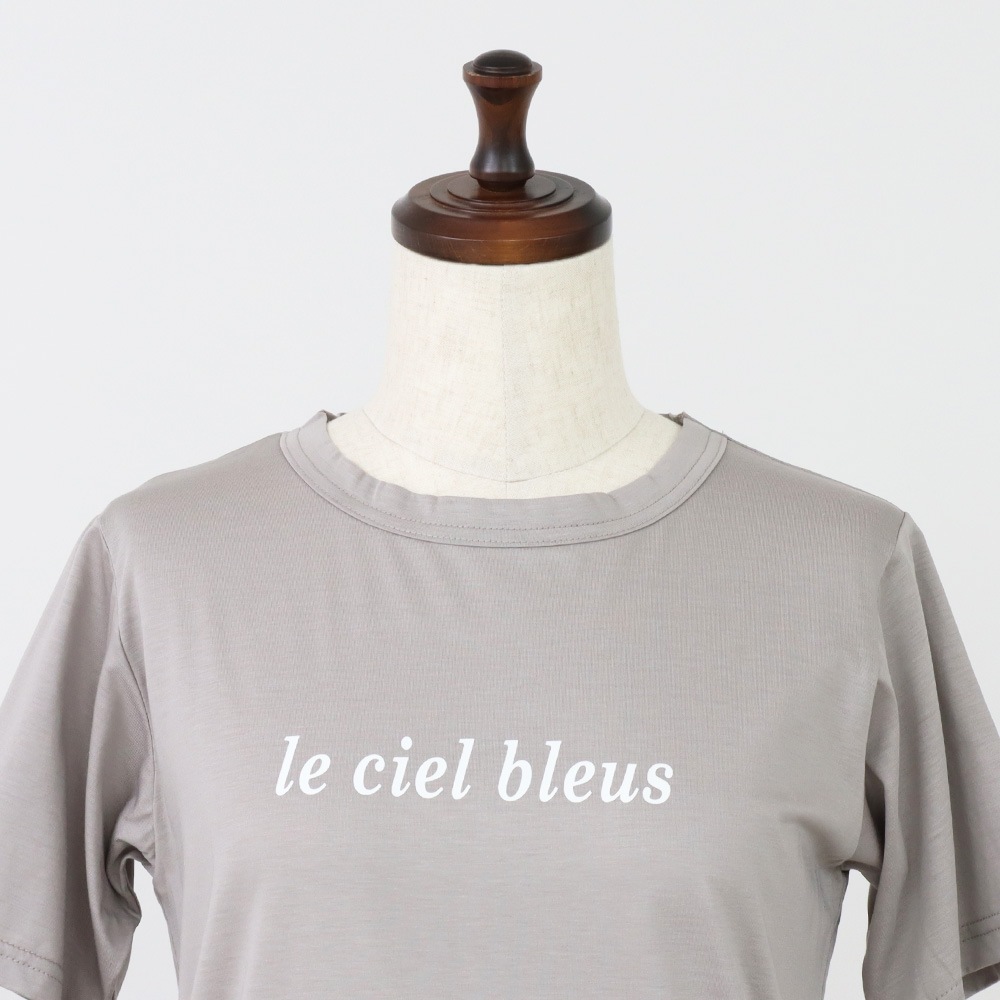 NARU(ナル) マイヴィスC微強撚天竺 le ciel bleusプリントT 663202