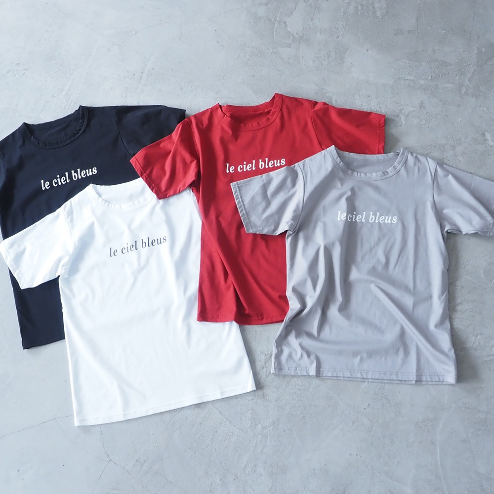 NARU(ナル) マイヴィスC微強撚天竺 le ciel bleusプリントT 663202