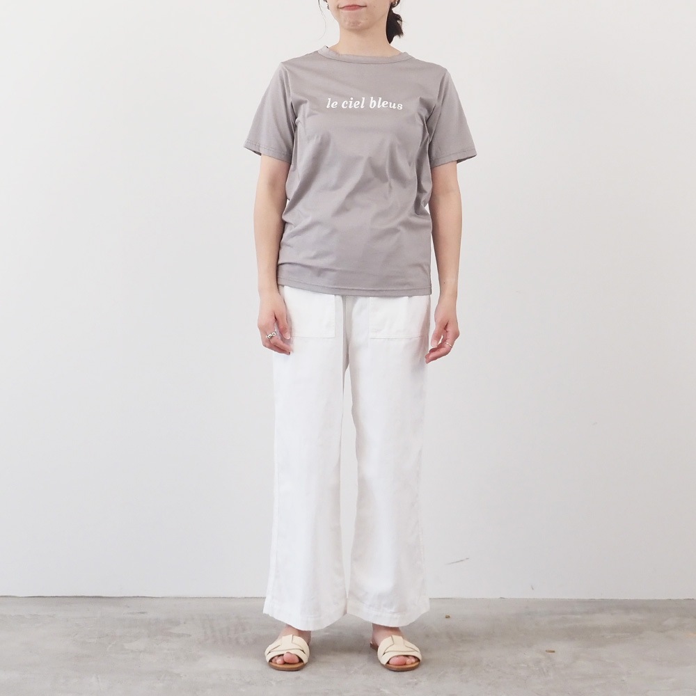 NARU(ナル) マイヴィスC微強撚天竺 le ciel bleusプリントT 663202