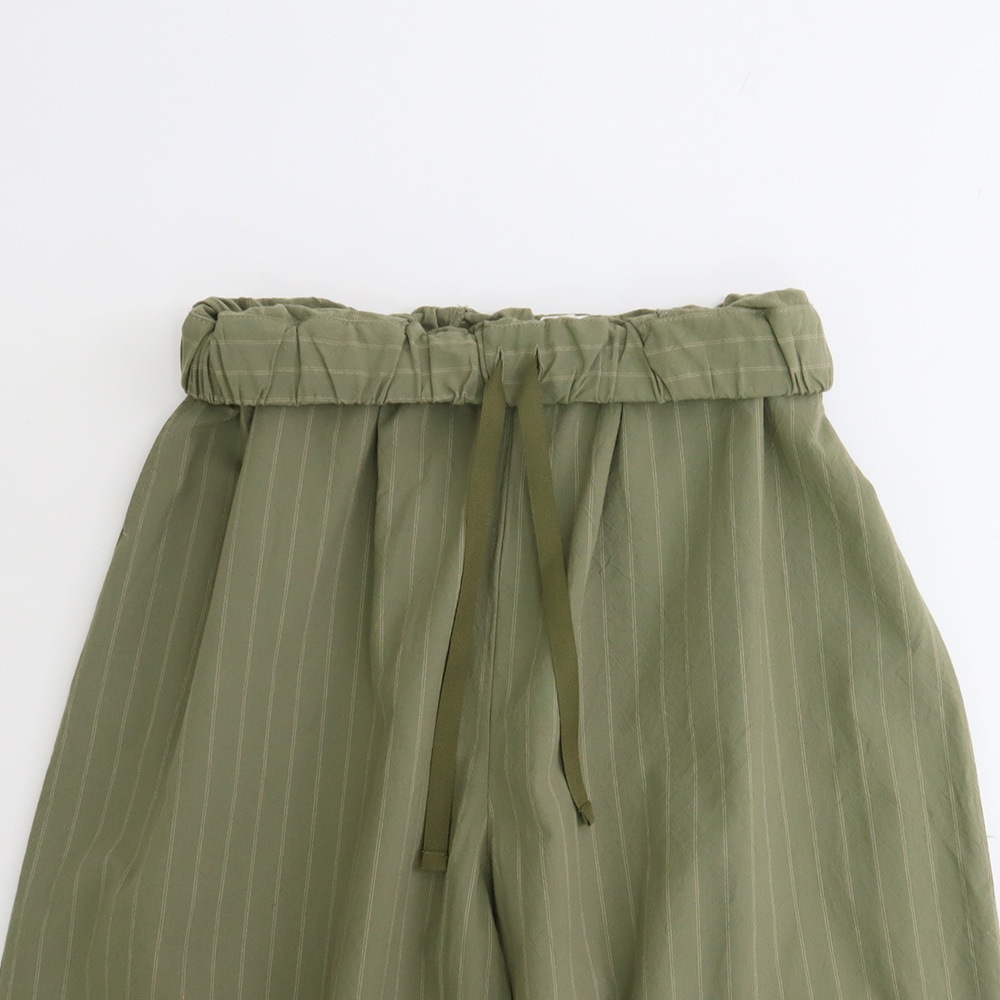 【予約】NARU(ナル) コットンクロスストライプワッシャー エッグパンツ 6708351