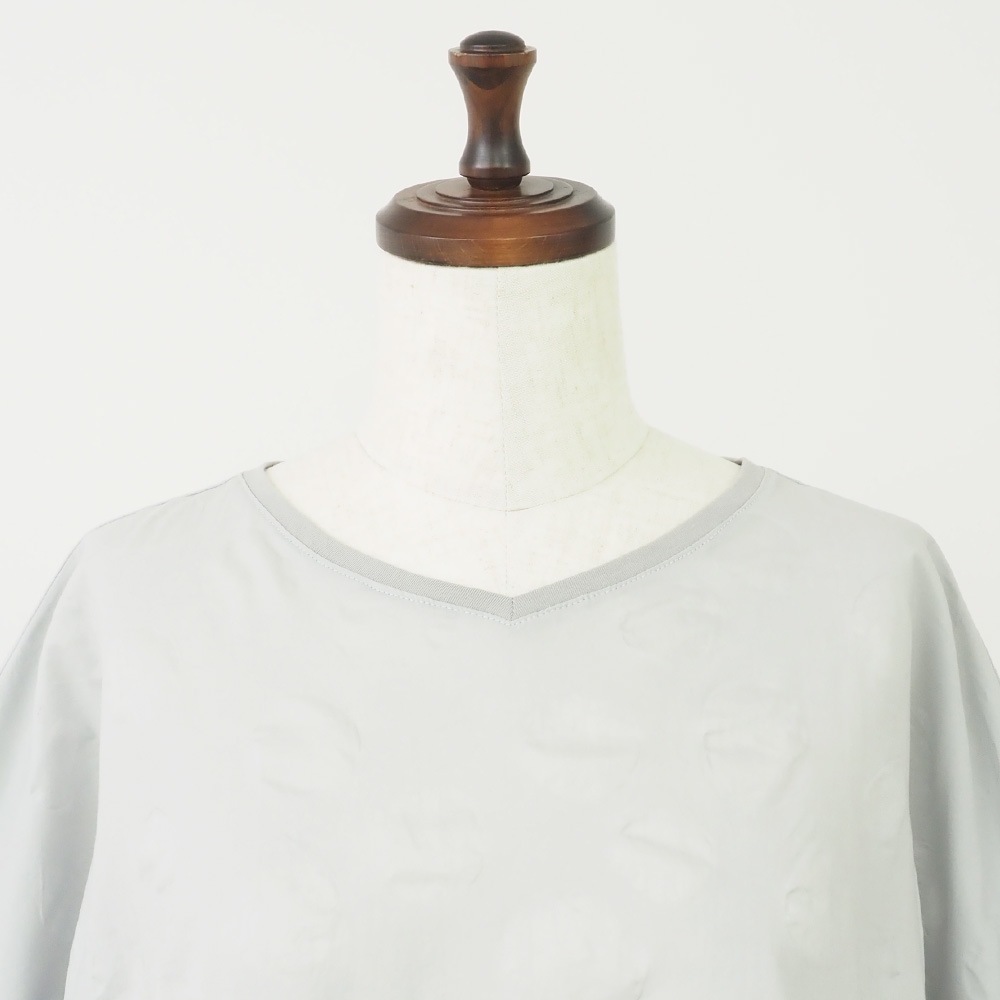 NARU(ナル) ローン塩縮ランダムドット バトーブラウス(2WAY) 662826