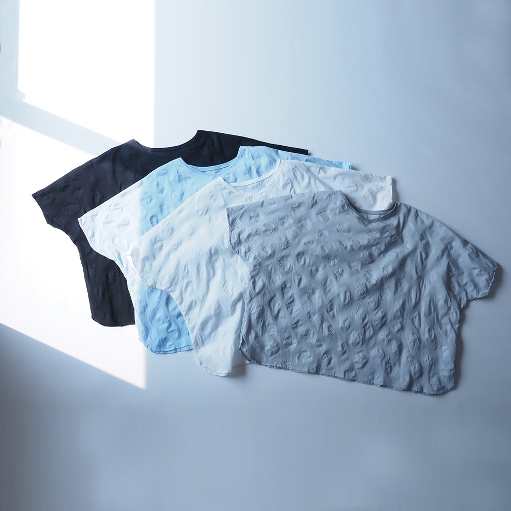 NARU(ナル) ローン塩縮ランダムドット バトーブラウス(2WAY) 662826