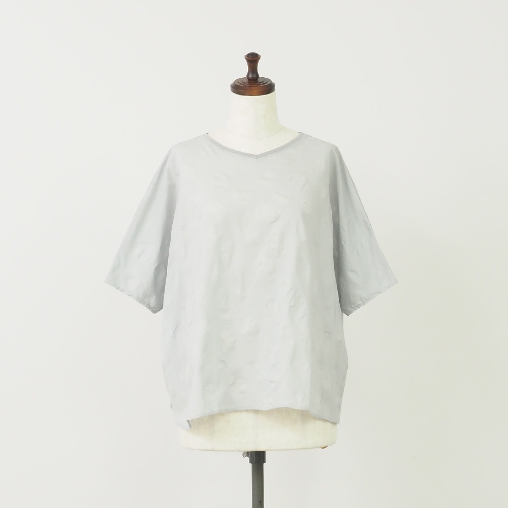 NARU(ナル) ローン塩縮ランダムドット バトーブラウス(2WAY) 662826