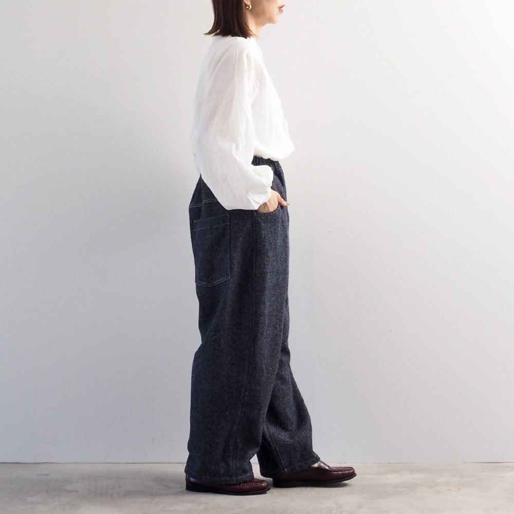 予約】【金子様コラボ】NARU(ナル) 毛七デニム ひつじのノッポパンツ