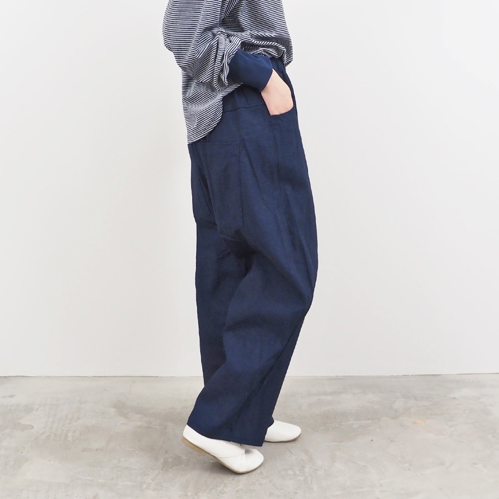 NARU(ナル) 刺し子ストレッチデニム ノッポパンツ 660815