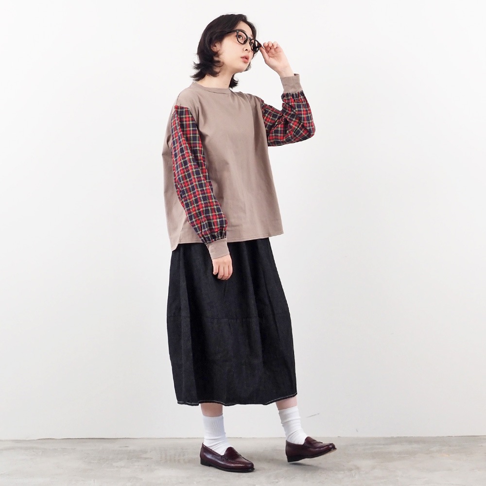 NARU(ナル) 8ozムラデニム エッグスカート 665815