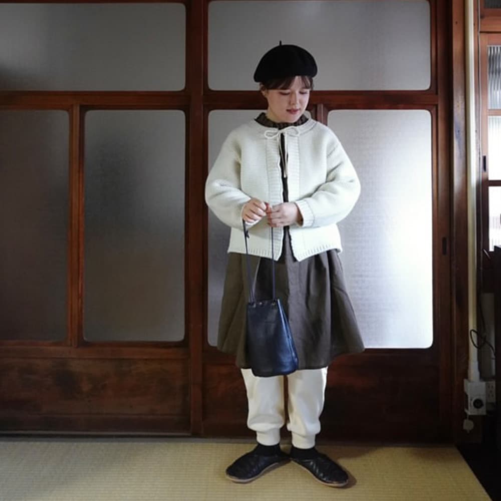 【予約】【kawasakiさんコラボ】NARU(ナル) コットンニットパンツ 6W-ks-03