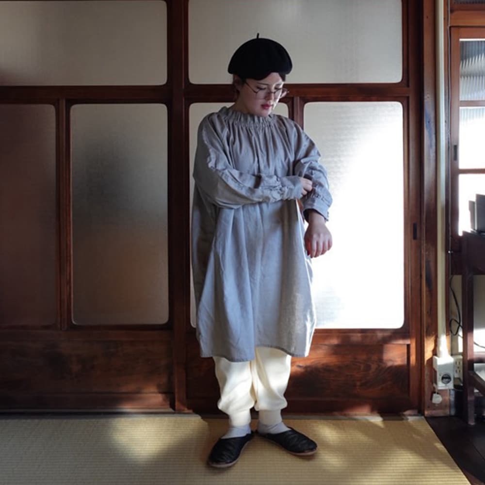 【予約】【kawasakiさんコラボ】NARU(ナル) コットンニットパンツ 6W-ks-03