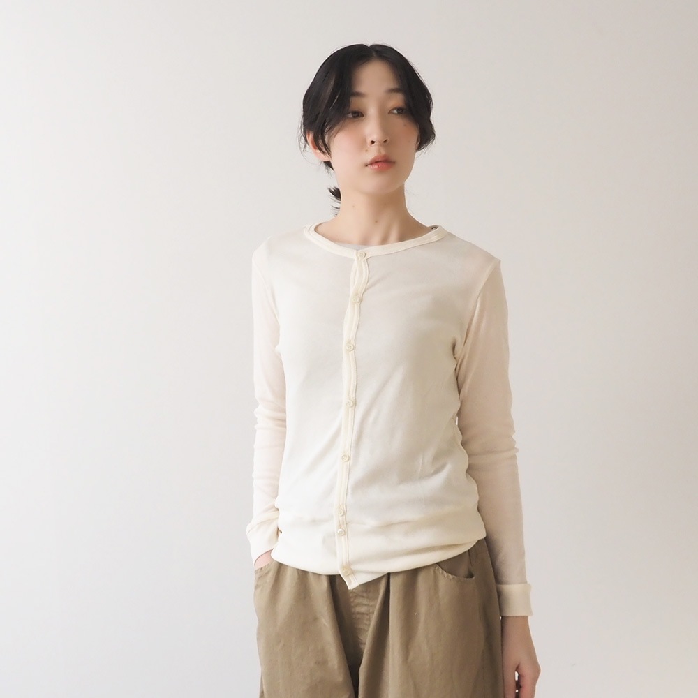 NARU(ナル) ソフトフライス ロングスリーブカーディガン 648201BF