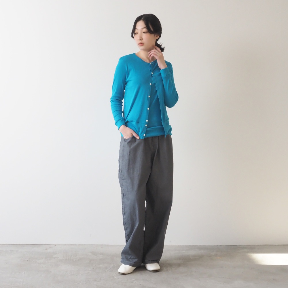 NARU(ナル) ソフトフライス ロングスリーブカーディガン 648201BF