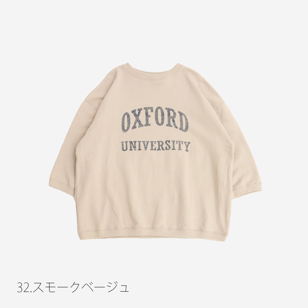 NARU(ナル) 30/10セントラル裏毛 OXFORDプリントPO 661000