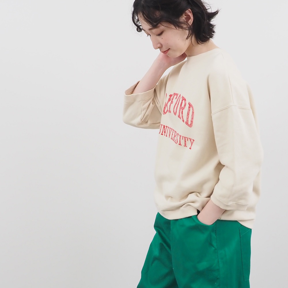 NARU(ナル) 30/10セントラル裏毛 OXFORDプリントPO 661000