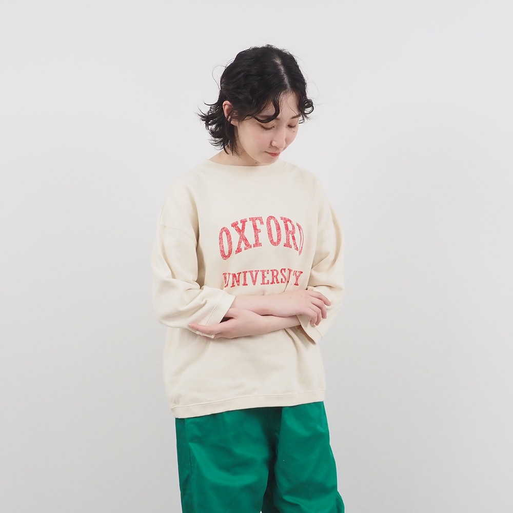NARU(ナル) 30/10セントラル裏毛 OXFORDプリントPO 661000