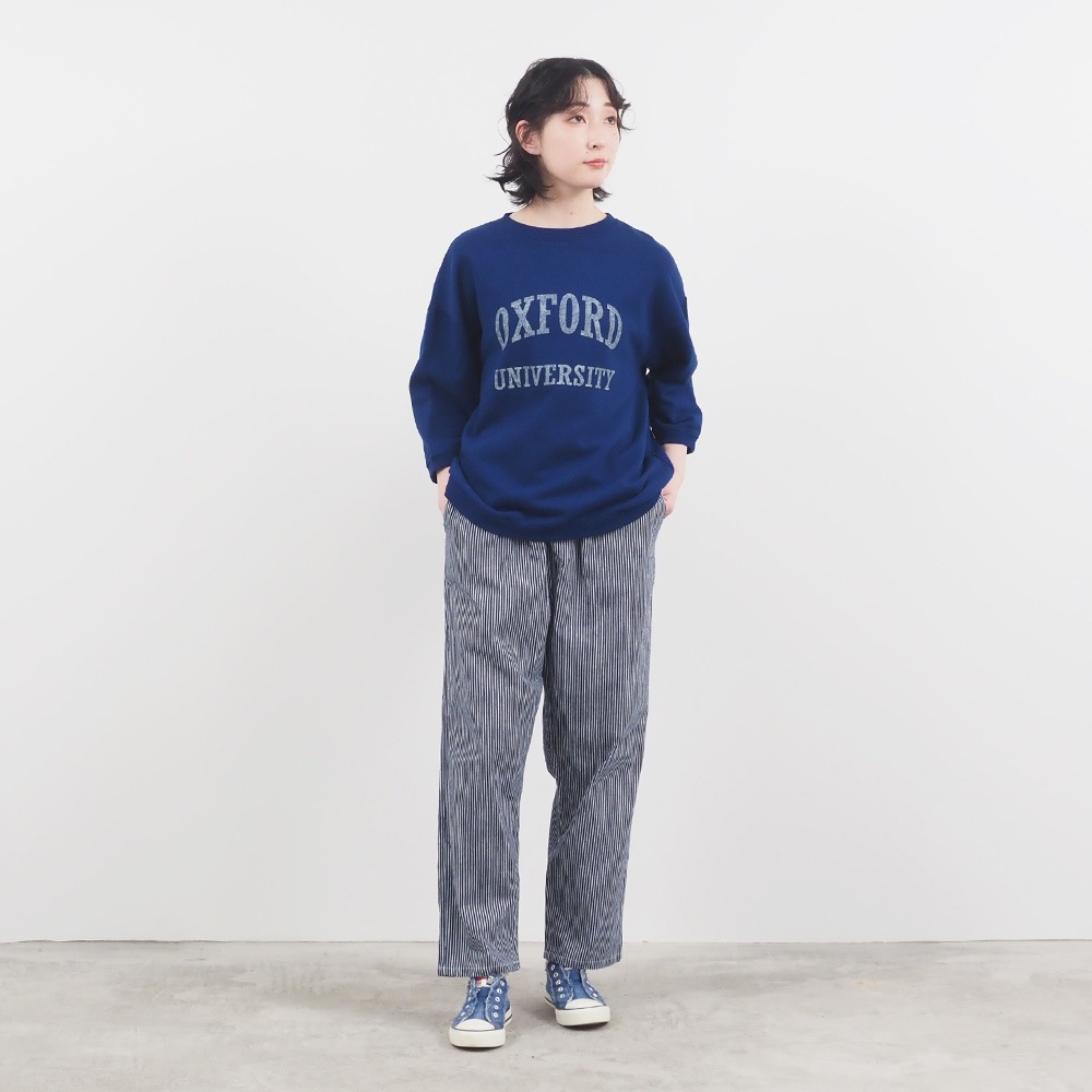 NARU(ナル) 30/10セントラル裏毛 OXFORDプリントPO 661000