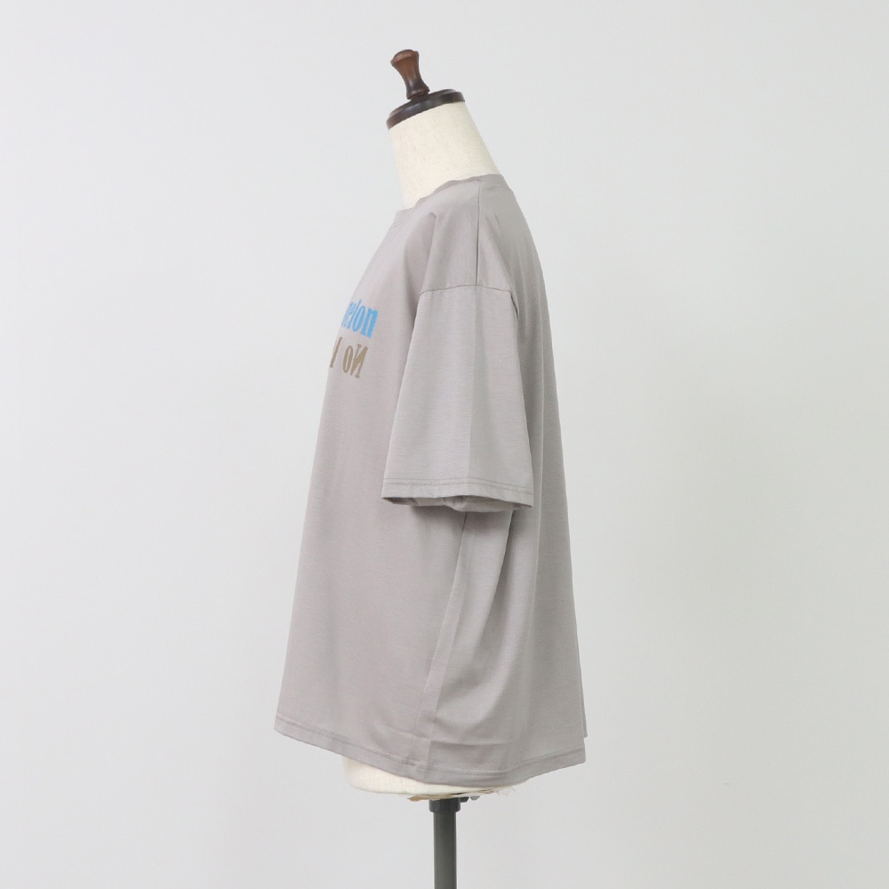 NARU(ナル) マイヴィスC微強撚天竺 No lemon, No melon プリントT 663200