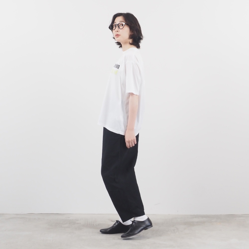 NARU(ナル) マイヴィスC微強撚天竺 No lemon, No melon プリントT 663200