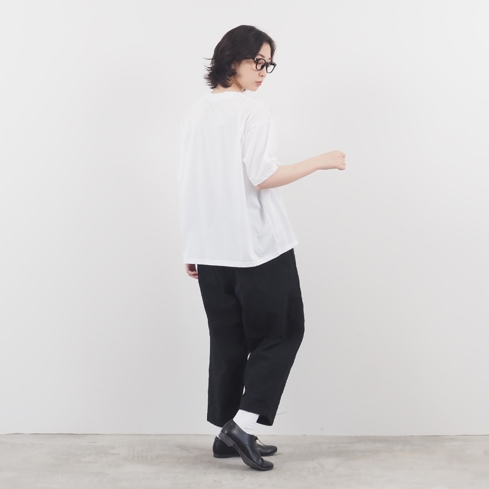 NARU(ナル) マイヴィスC微強撚天竺 No lemon, No melon プリントT 663200