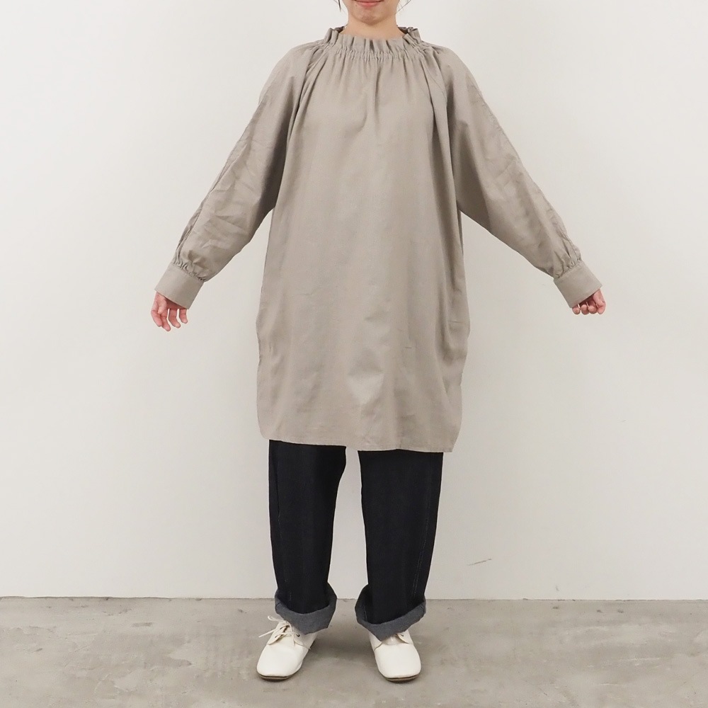 予約】【kawasakiさんコラボ】NARU(ナル) コットンリネンフリル