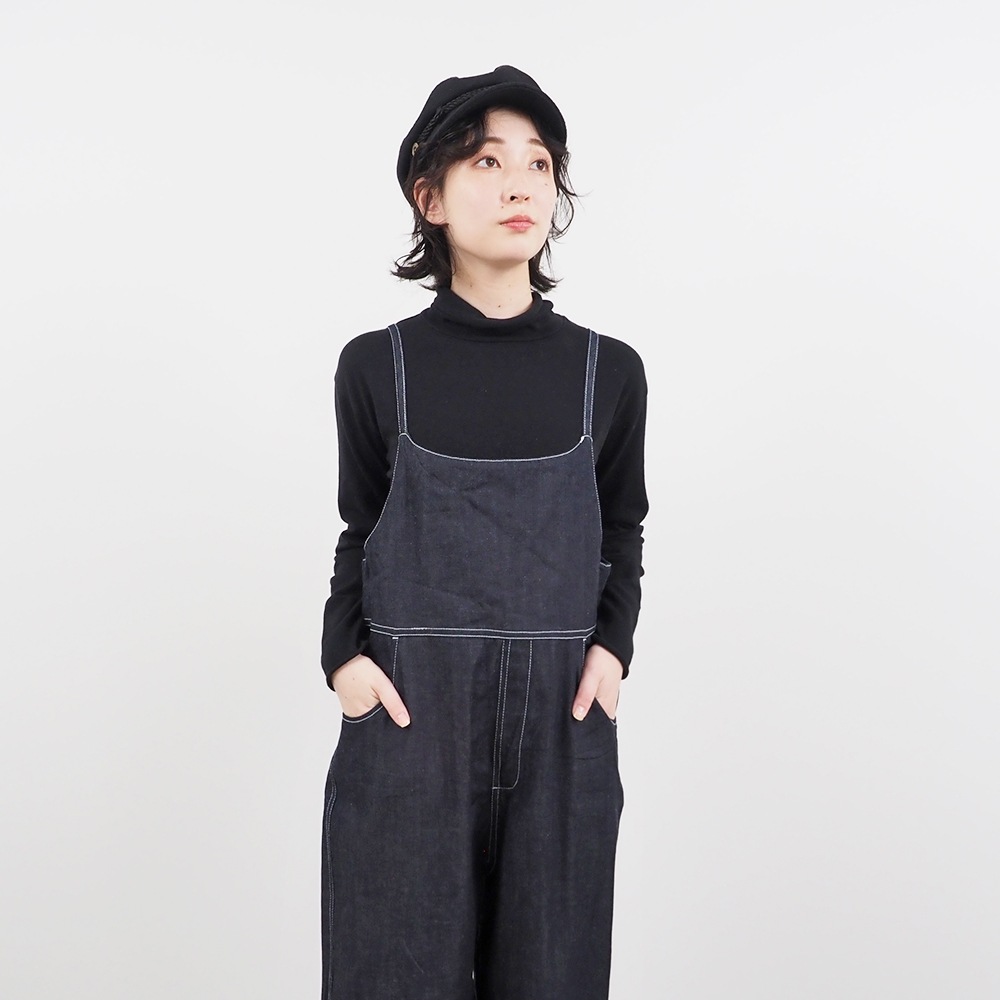 【予約】NARU(ナル) 8ozムラデニム ノッポサロペット 661800