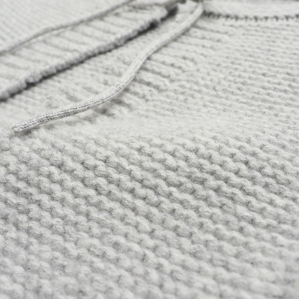 【予約】【kawasakiさんコラボ】NARU(ナル) タスマニアラムウールざっくりニットリボンカーデ 6W-ks-02