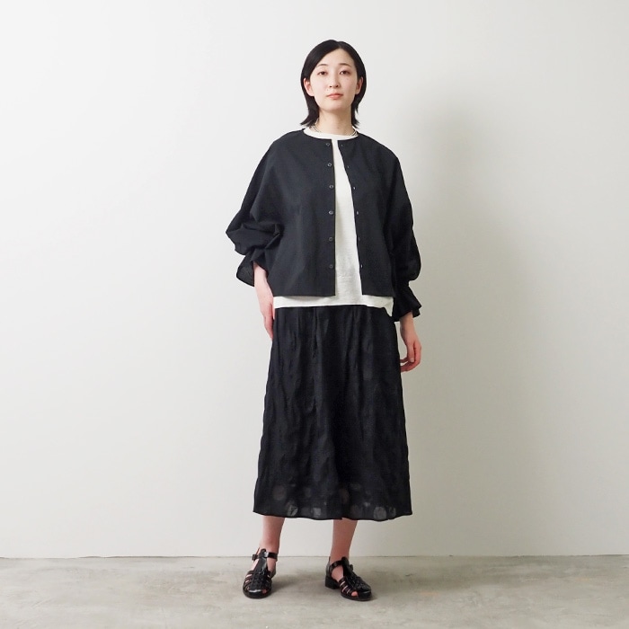 NARU(ナル) 60ふんわりローン キャンディースリーブブラウス 654916