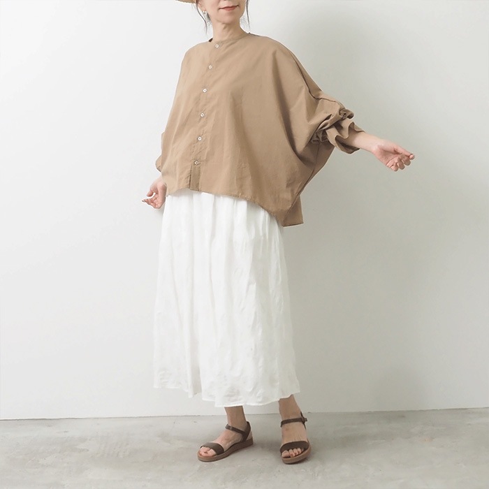 NARU(ナル) 60ふんわりローン キャンディースリーブブラウス 654916