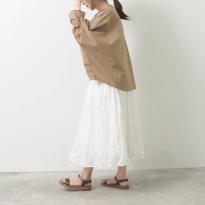 NARU(ナル) 60ふんわりローン キャンディースリーブブラウス 654916