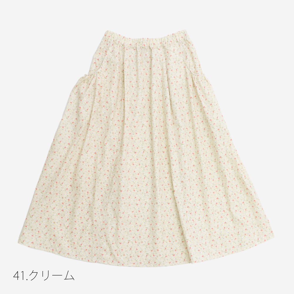 ＼まさかの数量オーバーで特別価格！／<br>ブロードBOTANICAL HARMONY ギャザースカート 663916