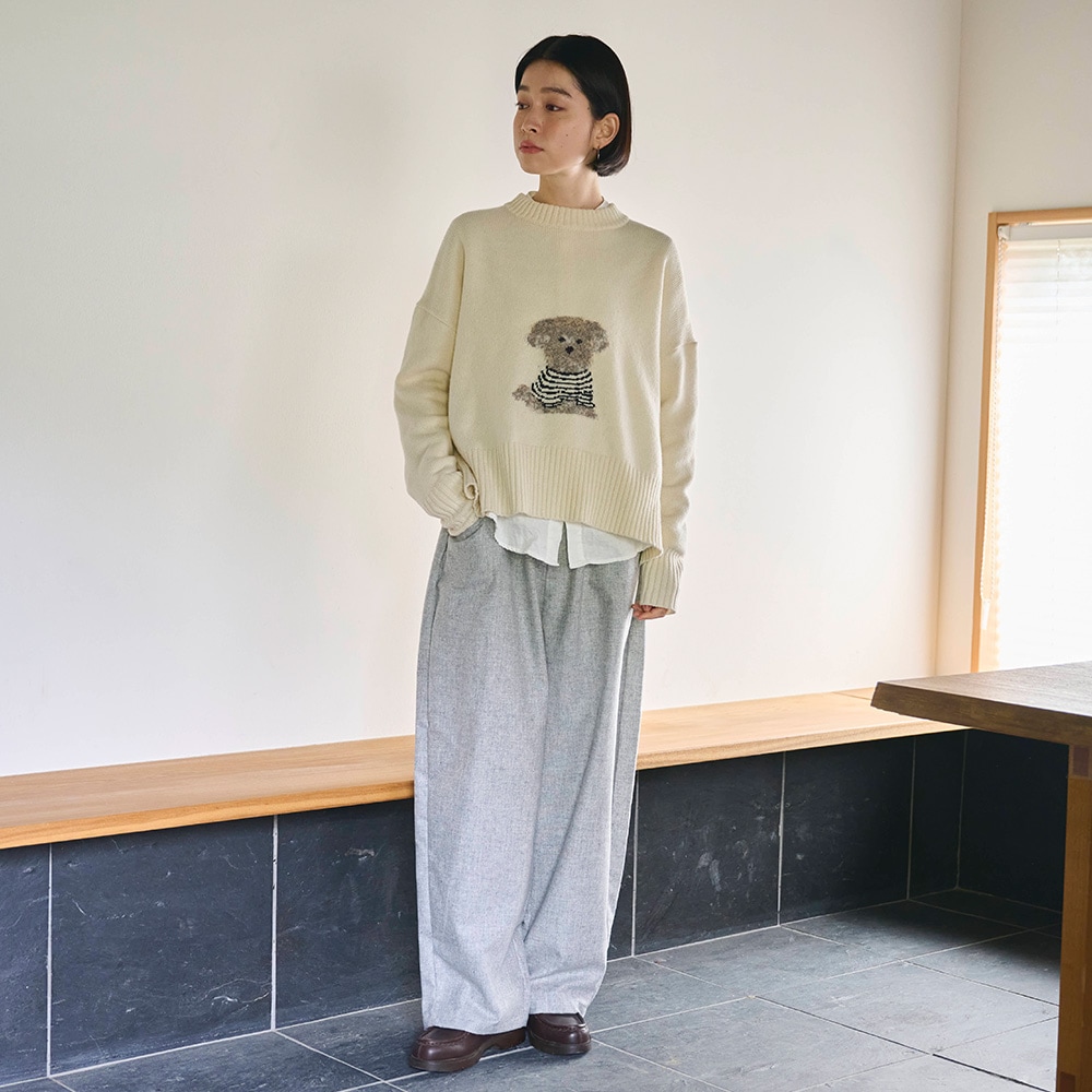 NARU(ナル) ウールリサイクルクロス ノッポパンツ 6569311BF