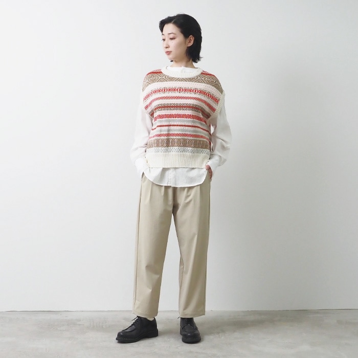 Nigel Cabourn ニットベスト 46 スコットランド製 フェアアイル柄 Jamieson's of Shetland JAMIESON'S ジャミーソンズ フェア