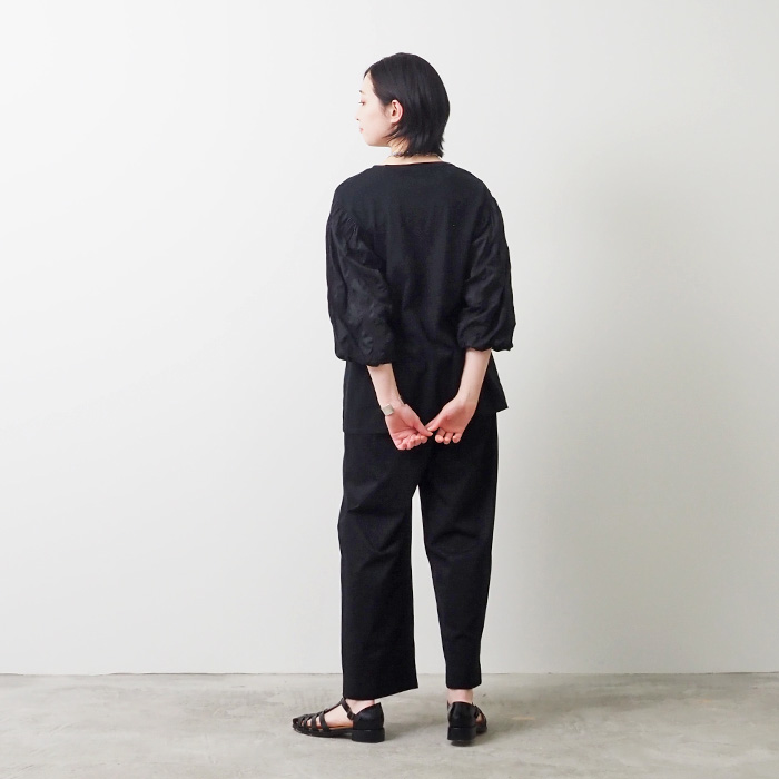 NARU(ナル) ムラ糸×塩縮ドット バルーンスリーブPO 654060 | all_items