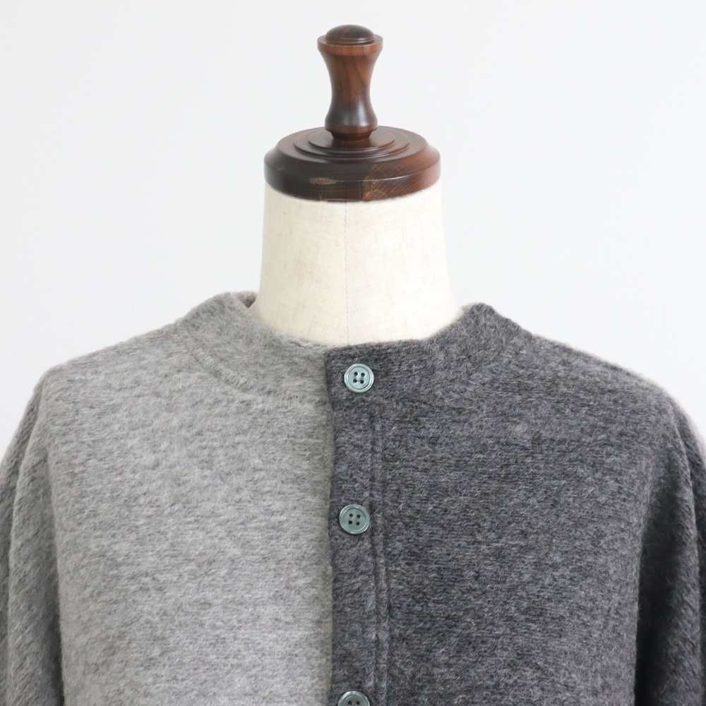 NARU(ナル) トラベルウールプレミア バイカラーカーディガン 665225