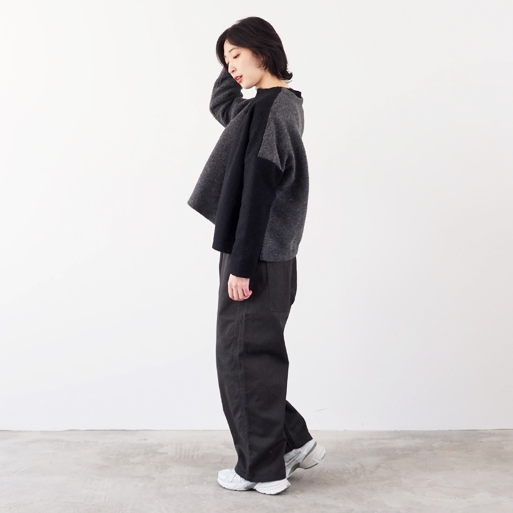 NARU(ナル) トラベルウールプレミア バイカラーカーディガン 665225