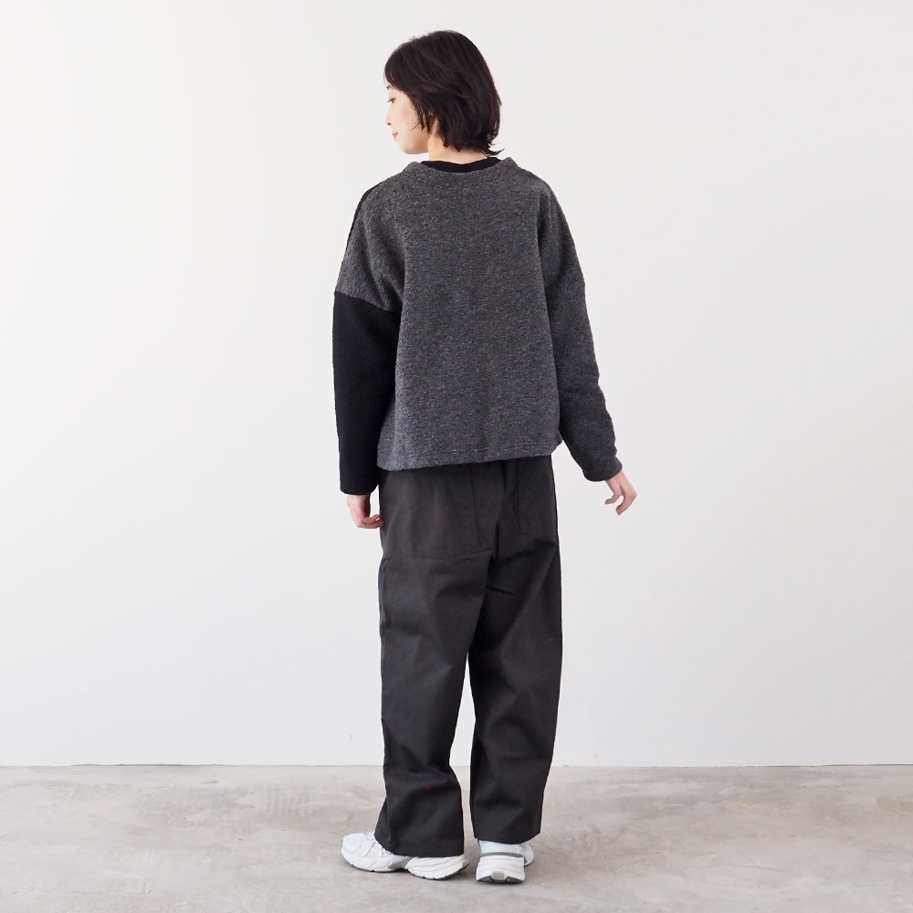 NARU(ナル) トラベルウールプレミア バイカラーカーディガン 665225