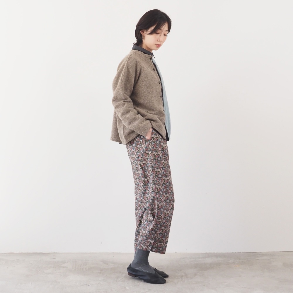 NARU(ナル) トラベルウールプレミア バイカラーカーディガン 665225